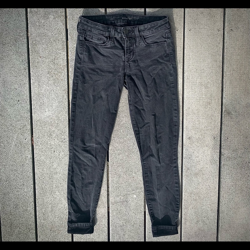 DSTLD black mid-rise skinny jeans